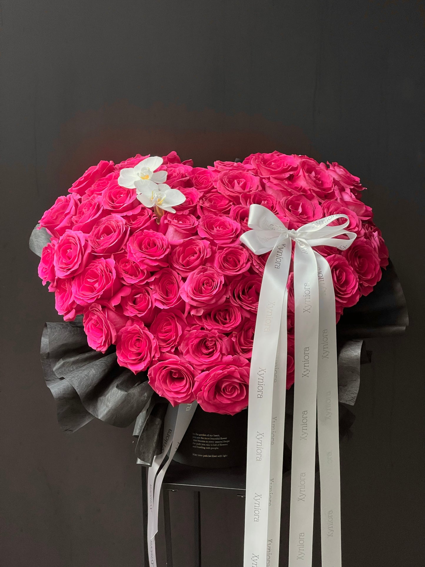 Red heart roses
