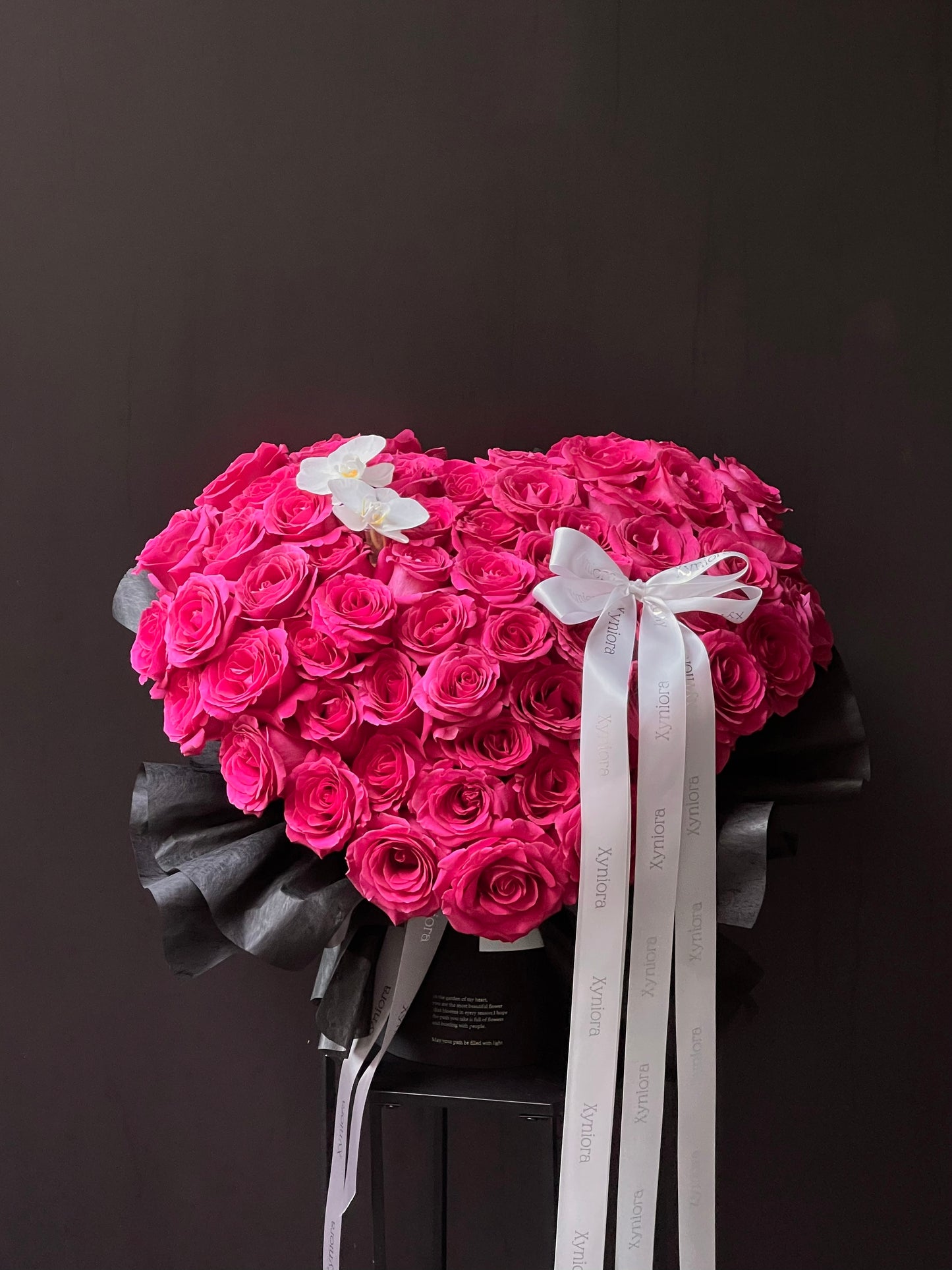 Red heart roses